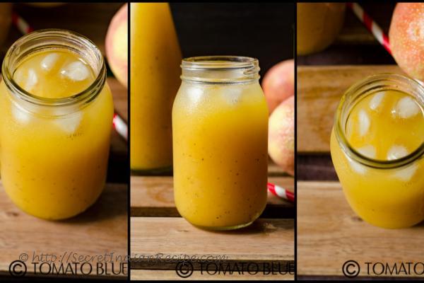 photo of mango and passion fruit iced tea