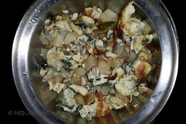 Egg Aloo bhurji