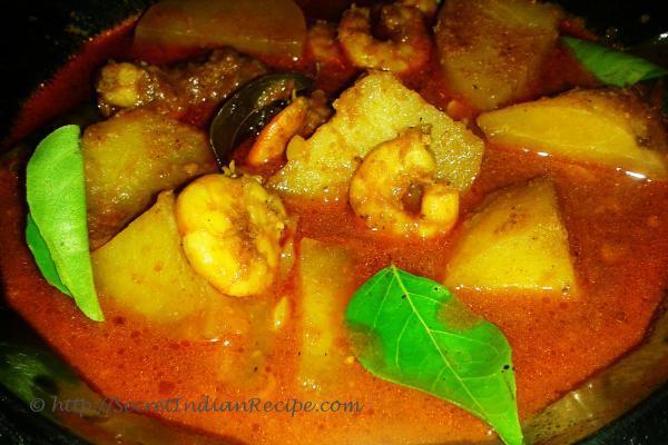 Chemeen masala curry (Prawn Masala curry)