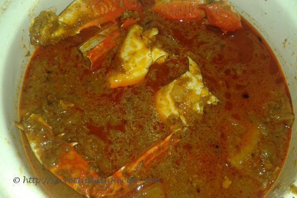 Crab curry