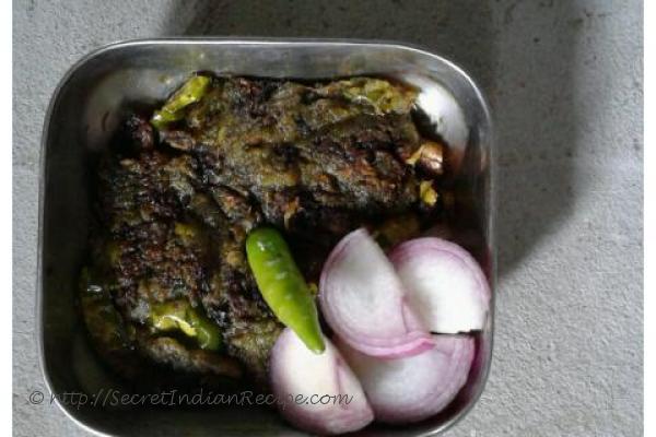 photo of phulkopir datar bharta (cauliflower leaf stalk bharta)