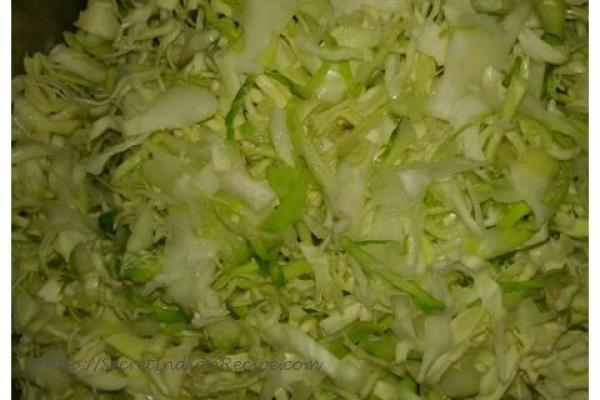 photo of chine badam diye bandhakopir shak (cabbage with potato and peanut )