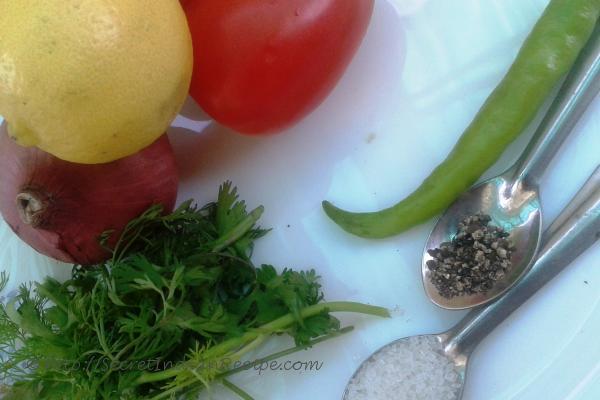 photo of koshimbir ingredients