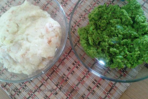 photo of Mashed potato and green pea filling