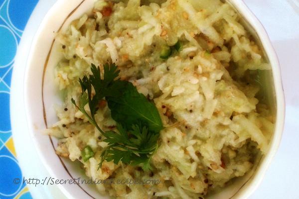 photo of khamang kakdi (cucumber salad)
