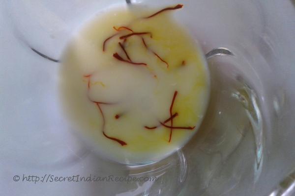 photo of saffron soaked in milk