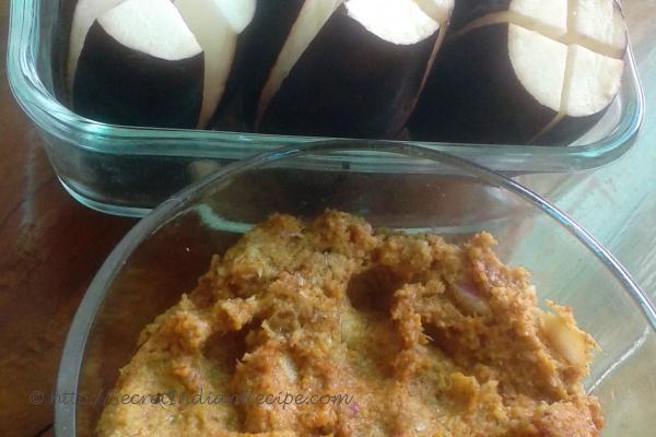 photo of eggplants and the spicy stuffing