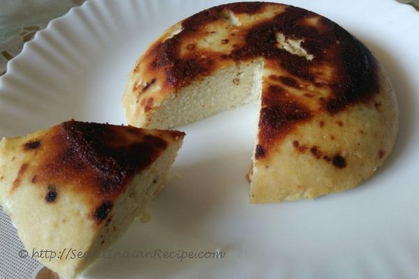 photo of steamed chhena poda