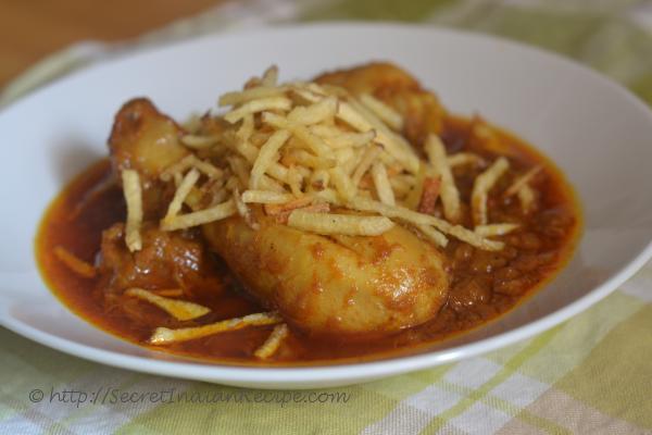 Picture of : Salli Murgh (Parsi chicken Curry)