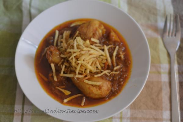 Picture of : Salli Murgh (Parsi chicken Curry)