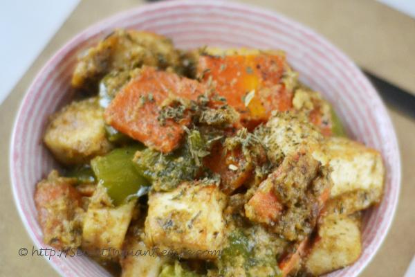 Picture of: Sabziwali Paneer (cottage cheese with vegetables)