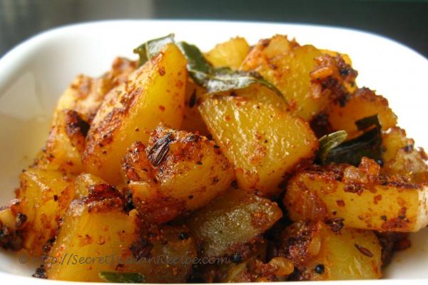 photo of potato curry recipe.