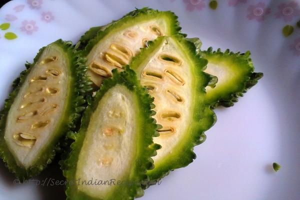 photo of karela ka chips (bitter gourd wafers)
