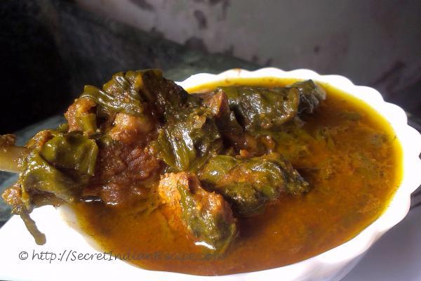 photo of mutton aur palak (mutton in spinach gravy)