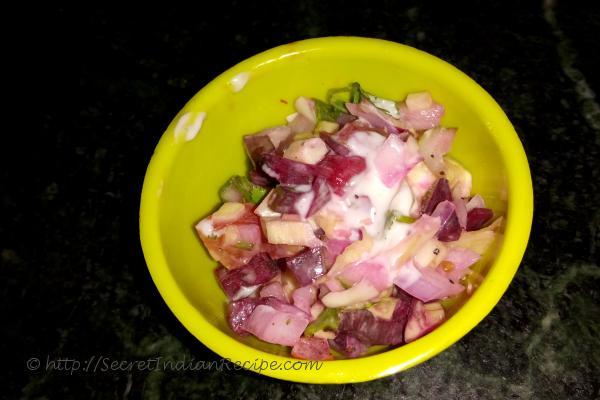 photo of creamy salad (mayonnaise salad)