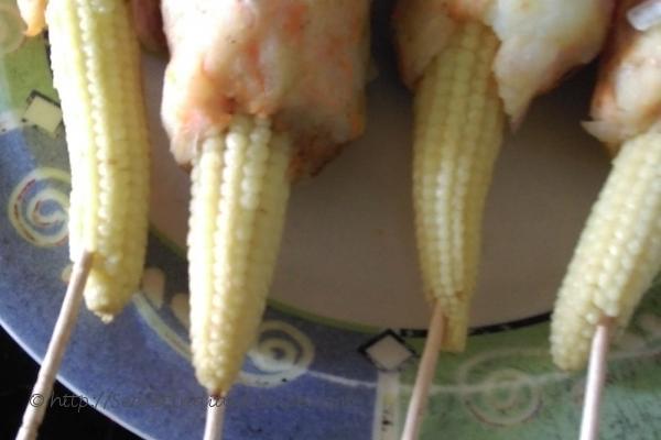 photo of babycorn lollipop 