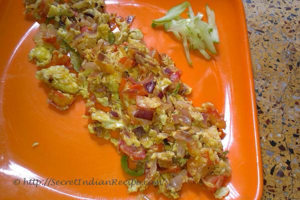 Tomato egg bhurji