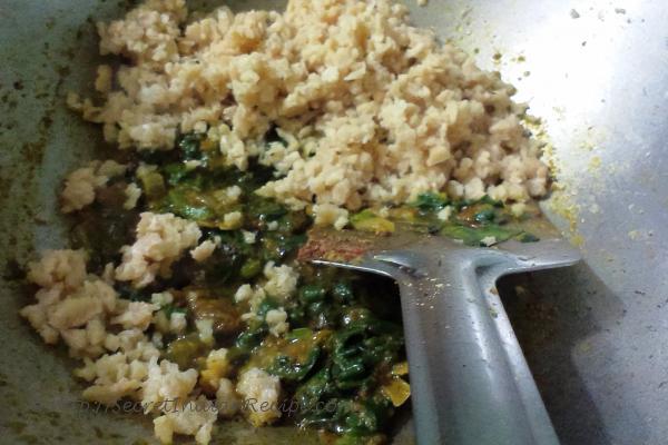 photo of soya palak kheema