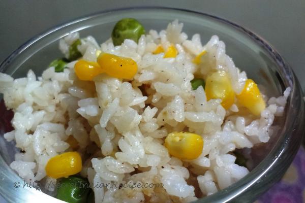 photo of matar aur bhutte ka pulao ( corn and pea pulao)