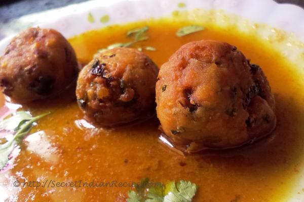 photo of fish kofta curry (fish dumplings in spicy sauce)(for kofta)