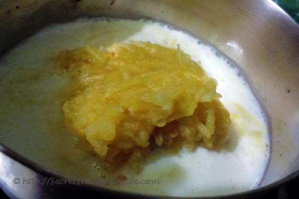 photo of seb ki kheer (apple puding)