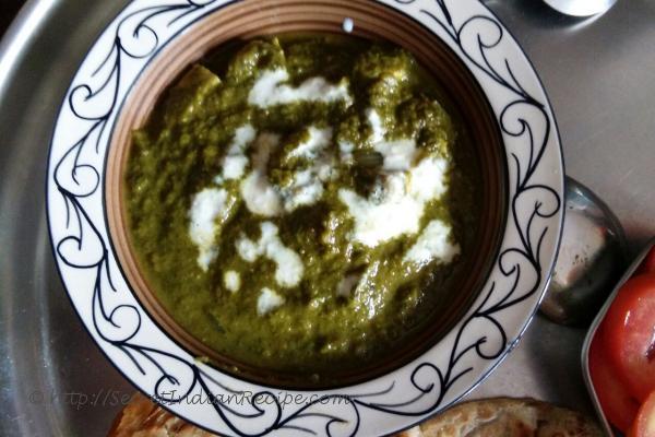 photo of palak paneer