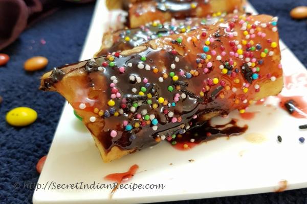 photo of fried ice cream roll