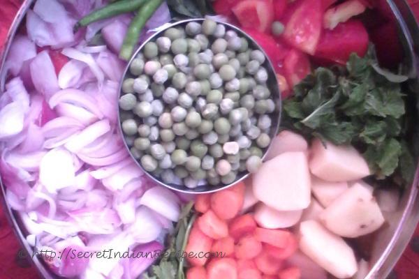 photo of vegetable biriyani