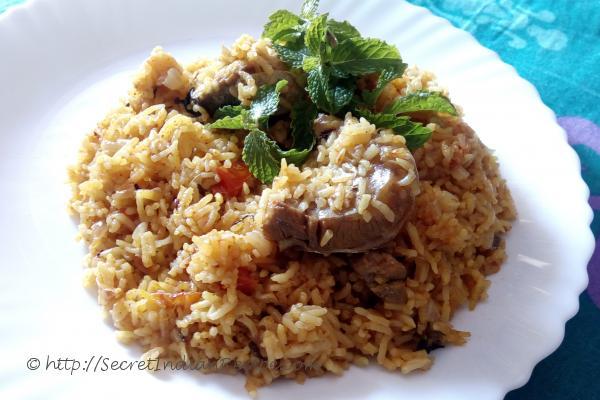 photo of fish biriyani
