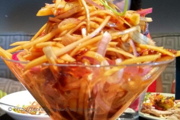 photo of sweet and sour mango salad