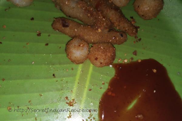 photo of beaten rice balls
