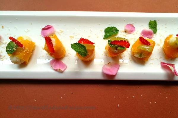 photo of mango rolls