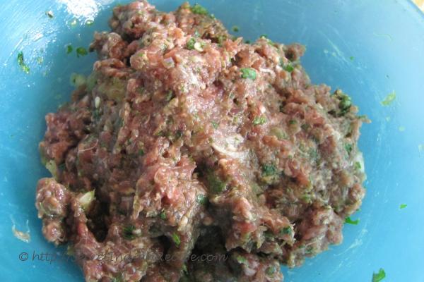 photo of mince in marinade