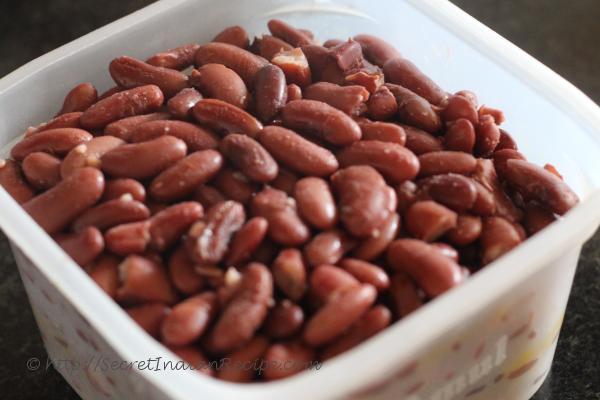 photo of soaked rajma