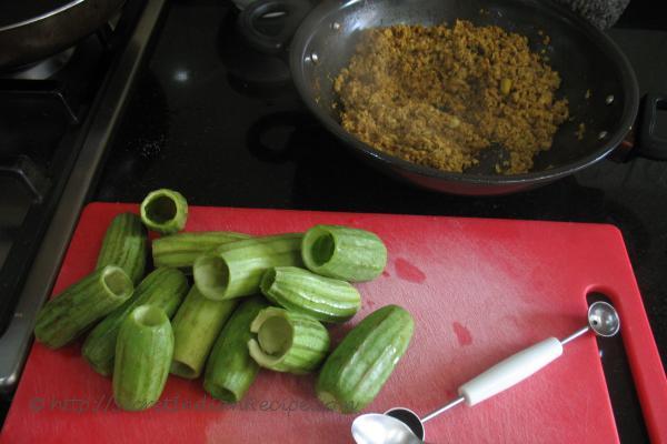 photo of Bara hua Turiya (Stuffed Ridge Gourd)