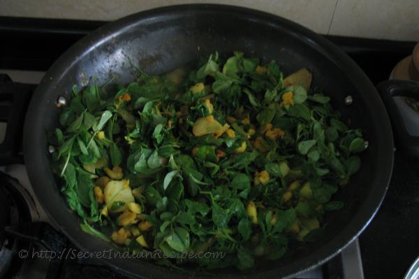 photo of Methi ani Sungtache Bhaji ( Prawns and Fenugreek Leaves)