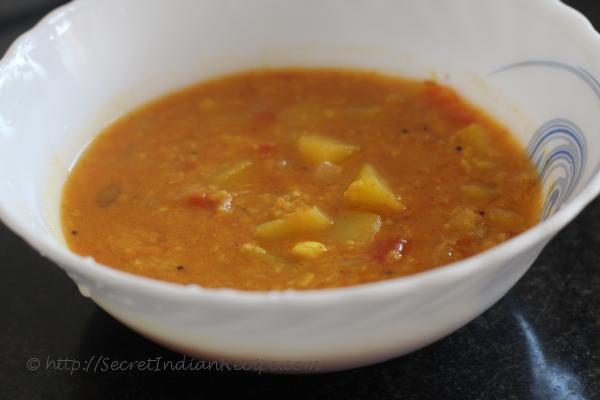 photo of gummadikaya curry ( Andhra style pumpkin lentil curry)