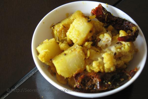 photo of Cauliflower and Sweet potato Bhaji