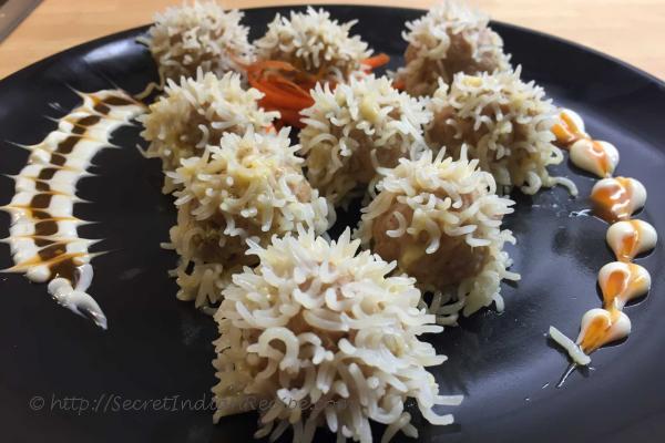 photo of rice chicken dumpling