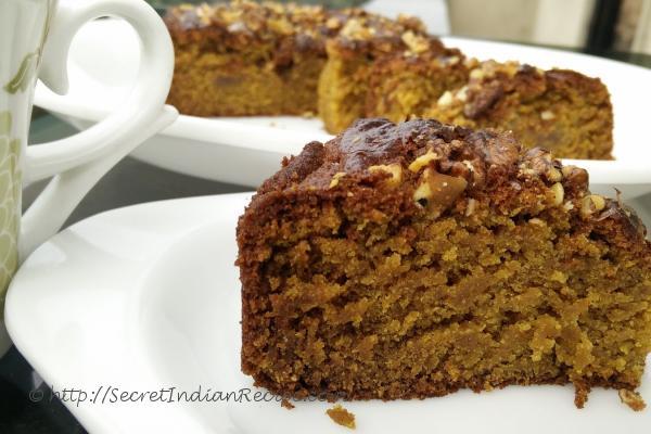 photo of Eggless Whole Wheat Jaggery Cake