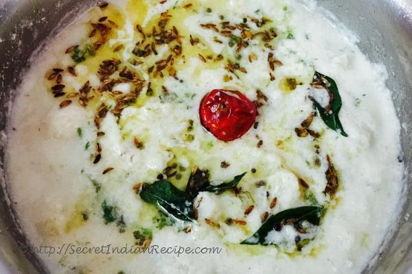 photo of kai huli (coconut and beaten curd sambar )