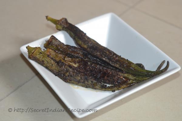 picture of Kalonji Bhindi (Stuffed Okra with Indian Spices)