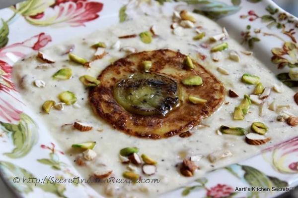 photo of kiwi malpua with rabdi