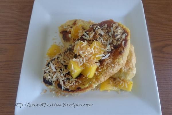 photo of mango lassi french toast sandwich
