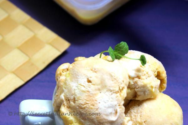 photo of mango ice-cream (no cook, 3 ingredients mango ice-cream recipe)