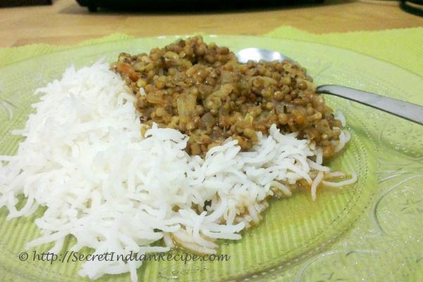 Kolhapuri Usal with Rice