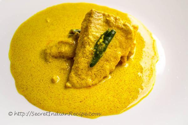 photo of microwave steamed fish in a bengali mustard sauce( bhapa mach)