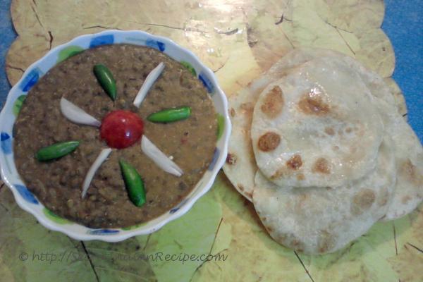 Tarka with tandoori paratha