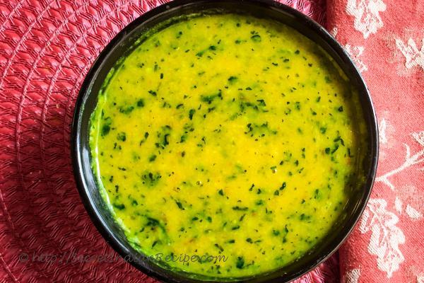 photo of Roasted Moong Dal with Spinach Tadka