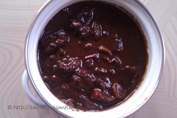 Vathal kuzhambu - Dried Turkey berries with shallots curry